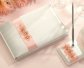 Light Peach Flower Guest Book with Pen Set