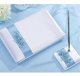 Light Blue Flower Guest Book with Pen Set